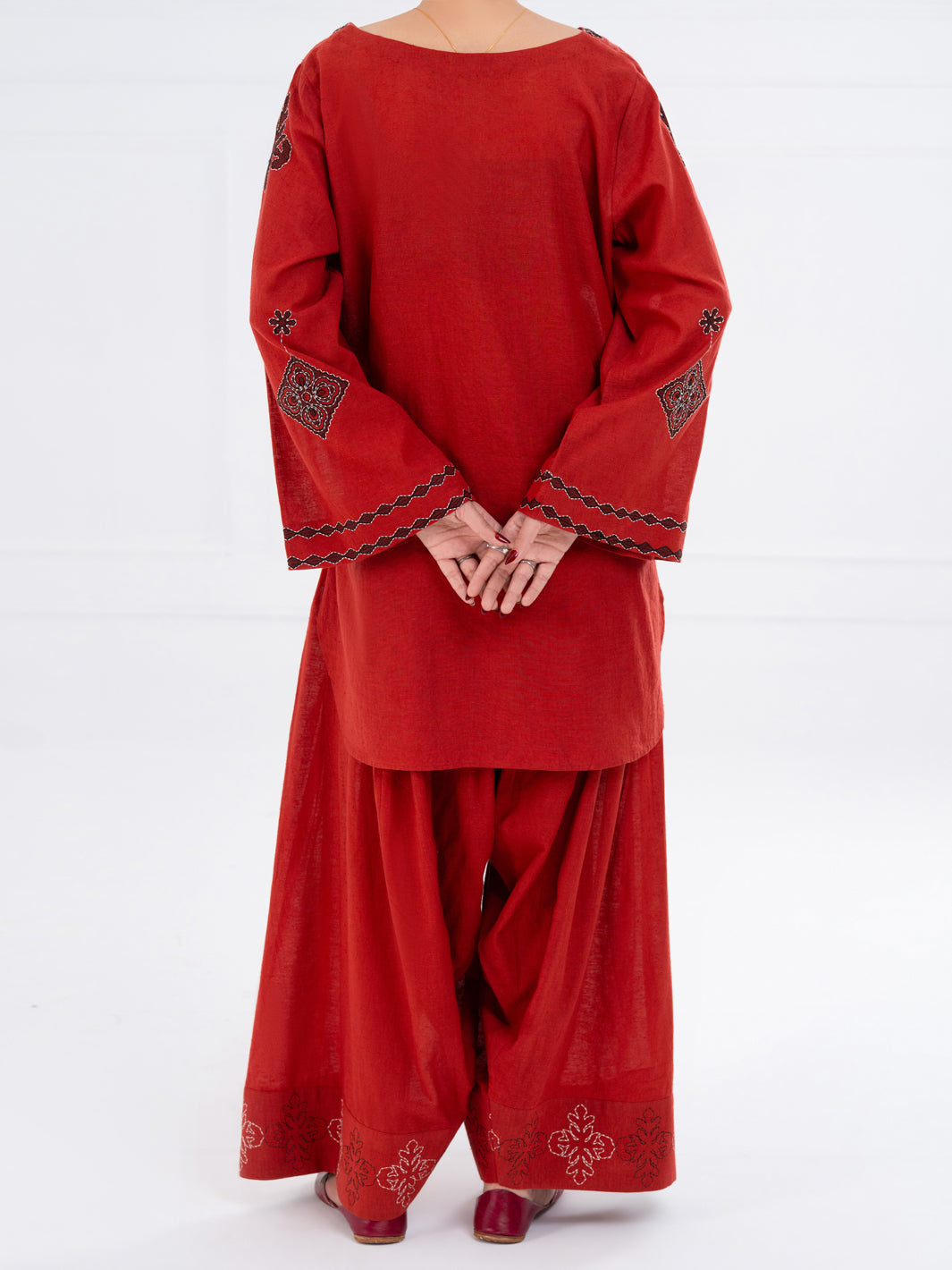 Rust  Karandi 2Pc Stitched - AWP-2PS-LKS-829