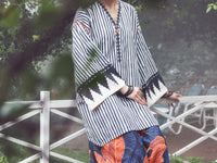 Black White Cambric 2Pc Stitched - AWP-2PS-LKS-895