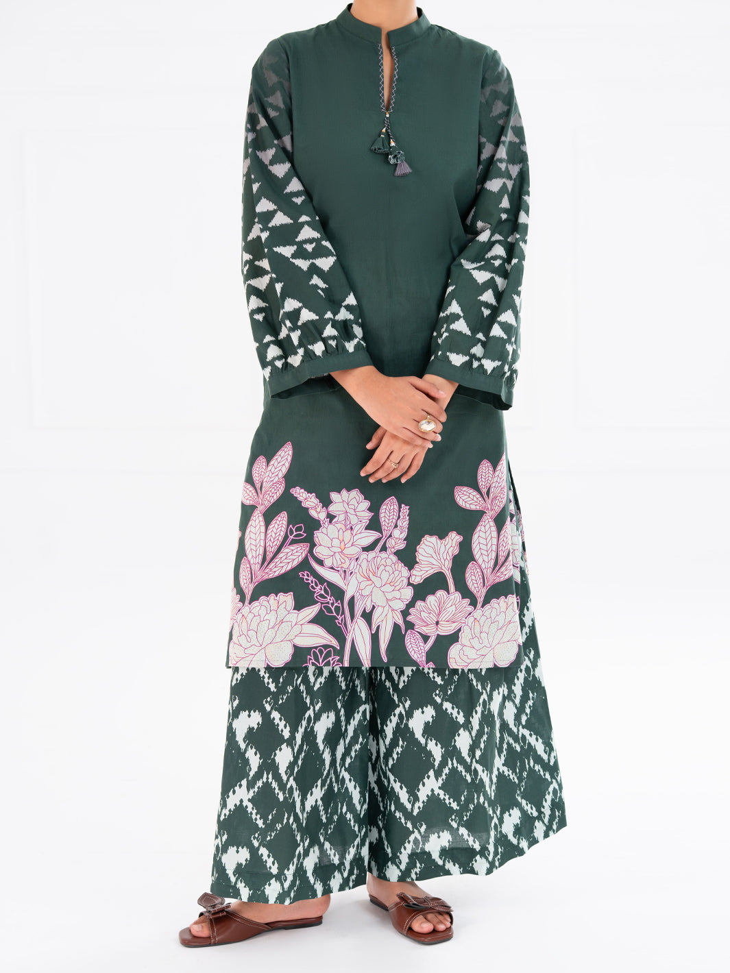 Green Cambric 2Pc Stitched - AWP-2PS-LKS-897