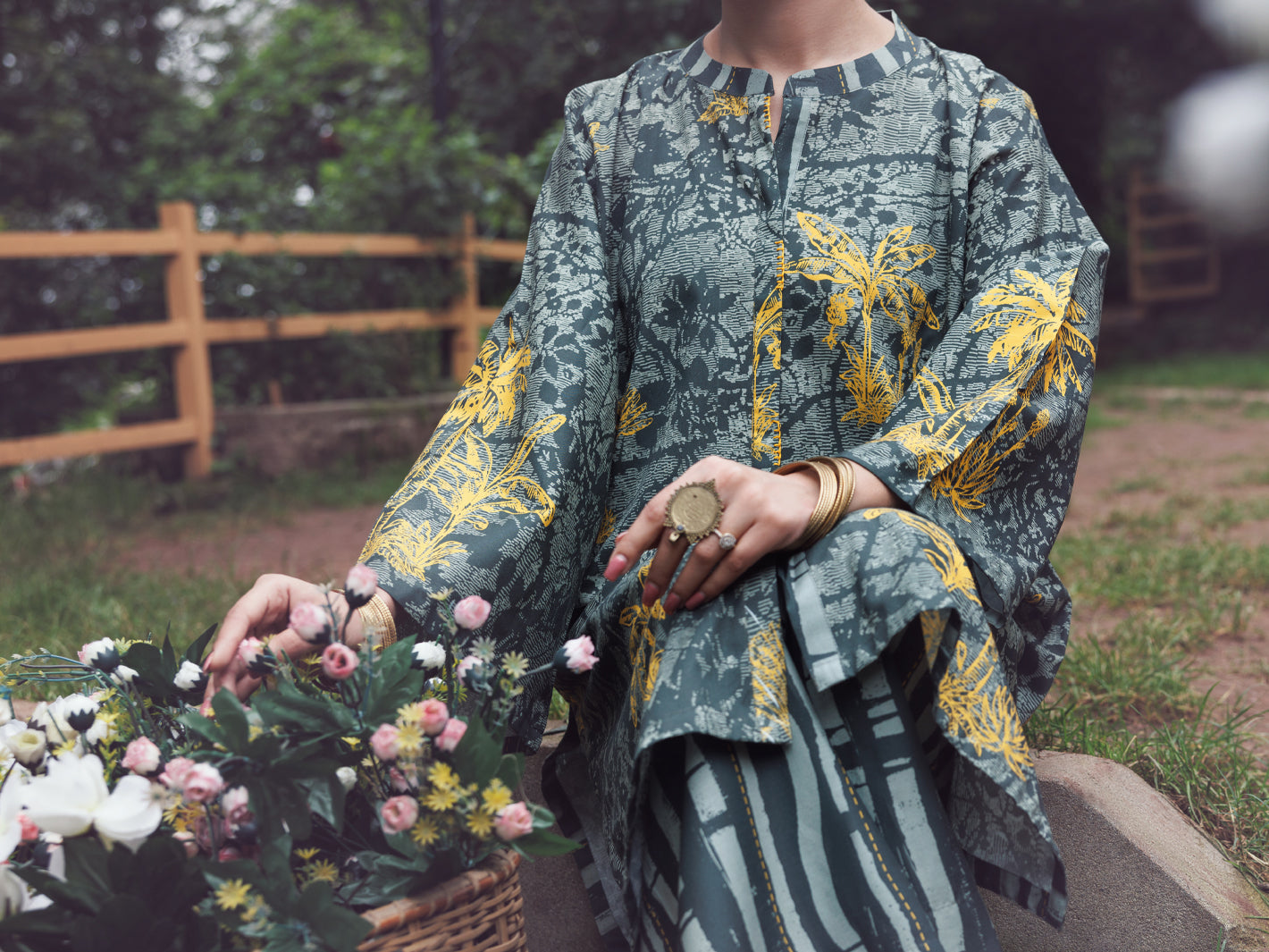 Green Cambric 2Pc Stitched - AWP-2PS-LKS-900