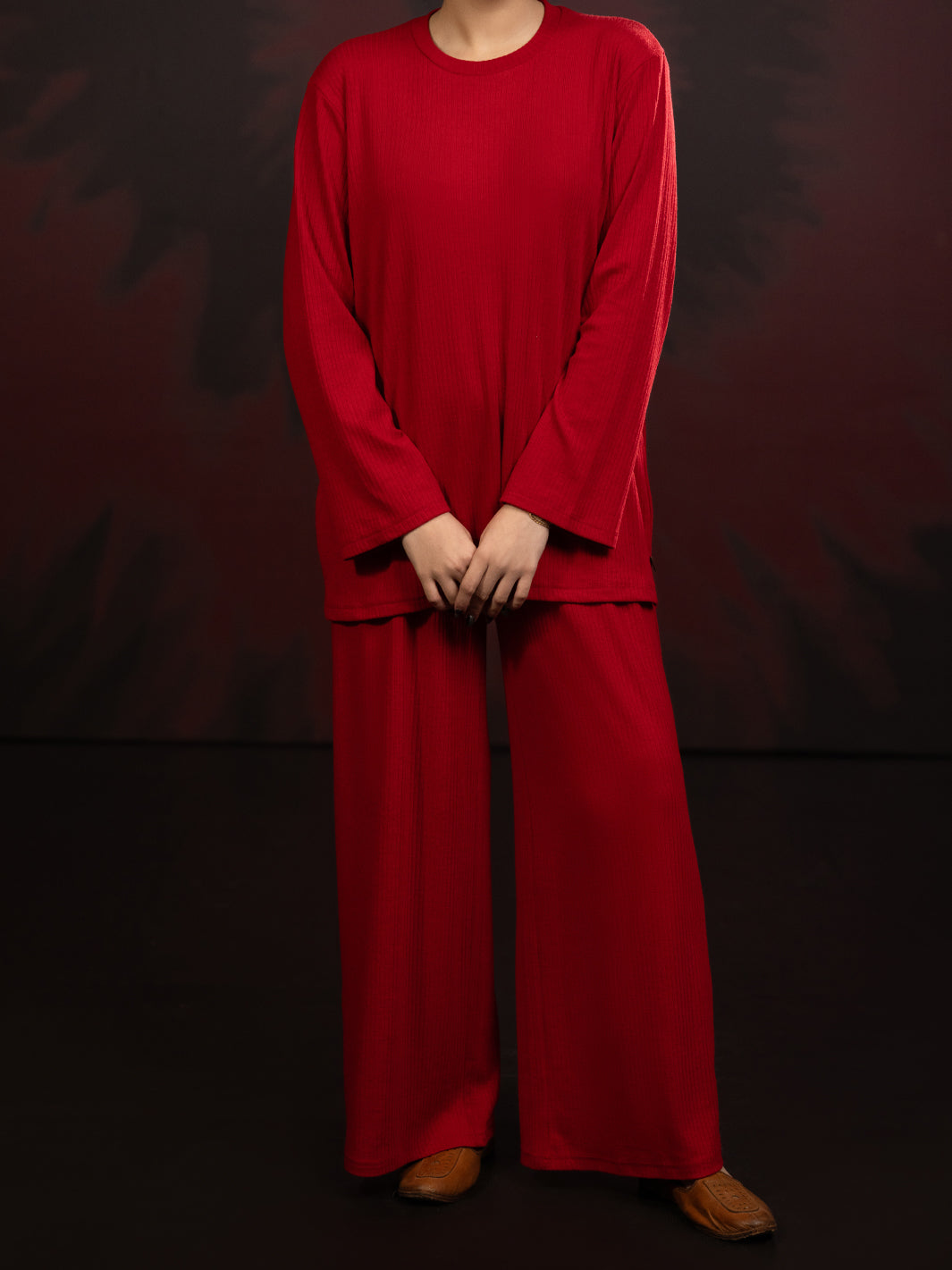 Red Twill 2Pc Stitched - AWP-2PS-LKS-923