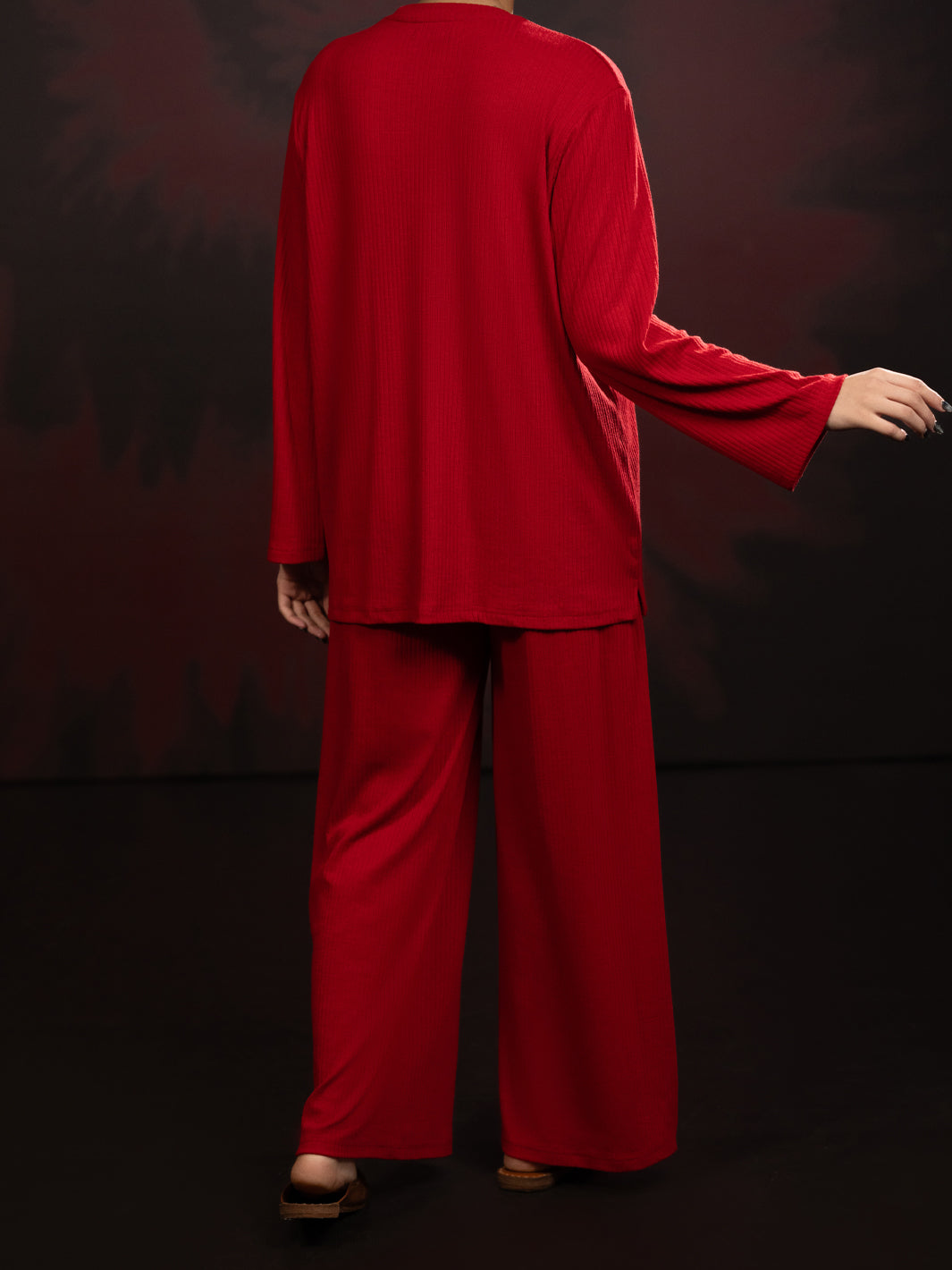 Red Twill 2Pc Stitched - AWP-2PS-LKS-923