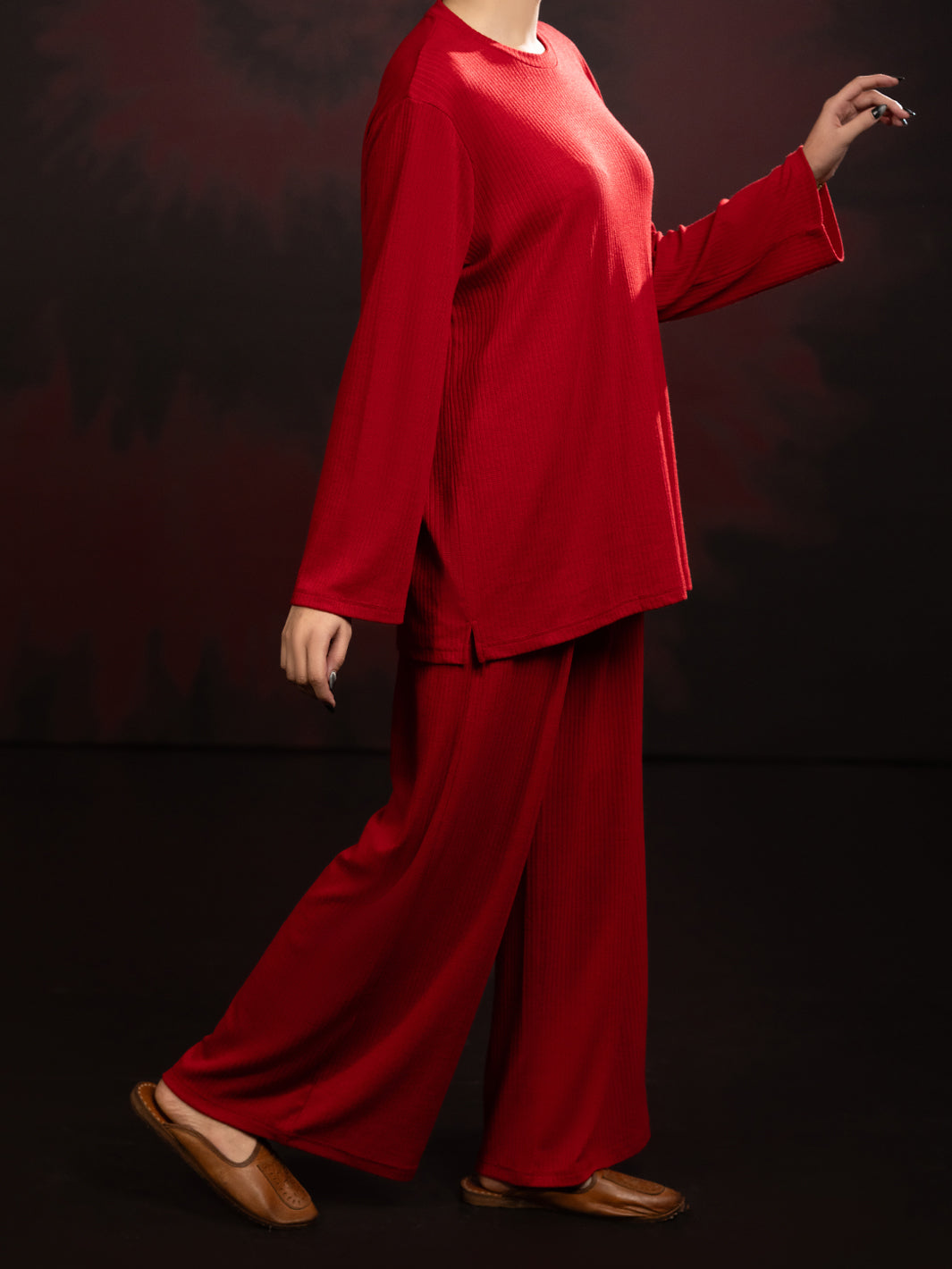 Red Twill 2Pc Stitched - AWP-2PS-LKS-923