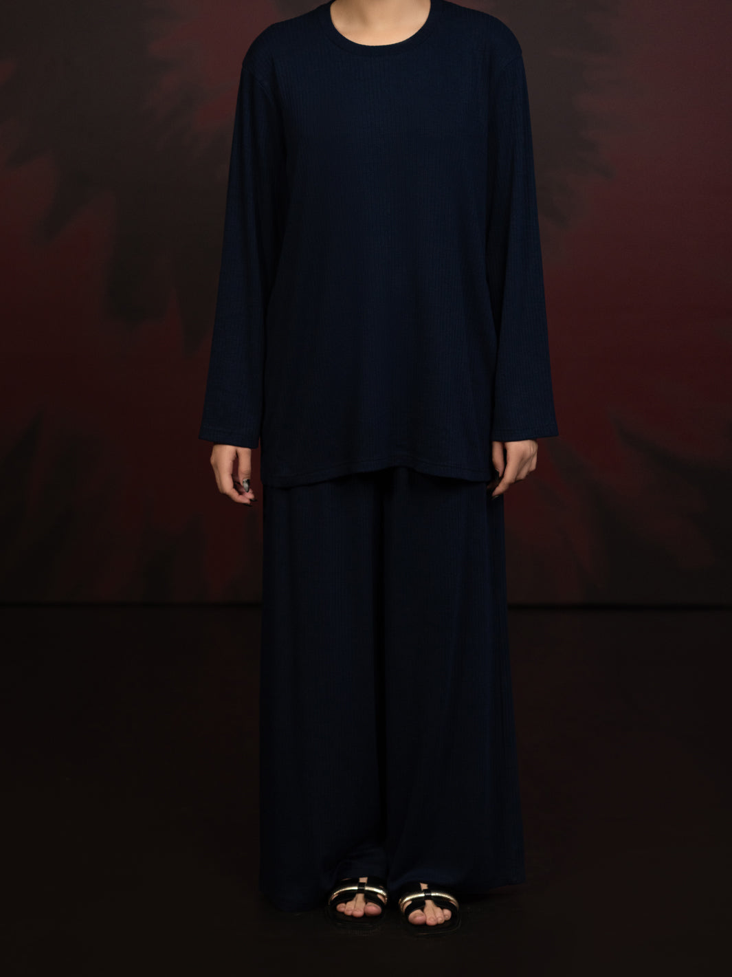 Navy Blue Twill 2Pc Stitched - AWP-2PS-LKS-922B