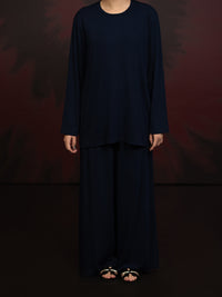 Navy Blue Twill 2Pc Stitched - AWP-2PS-LKS-922B