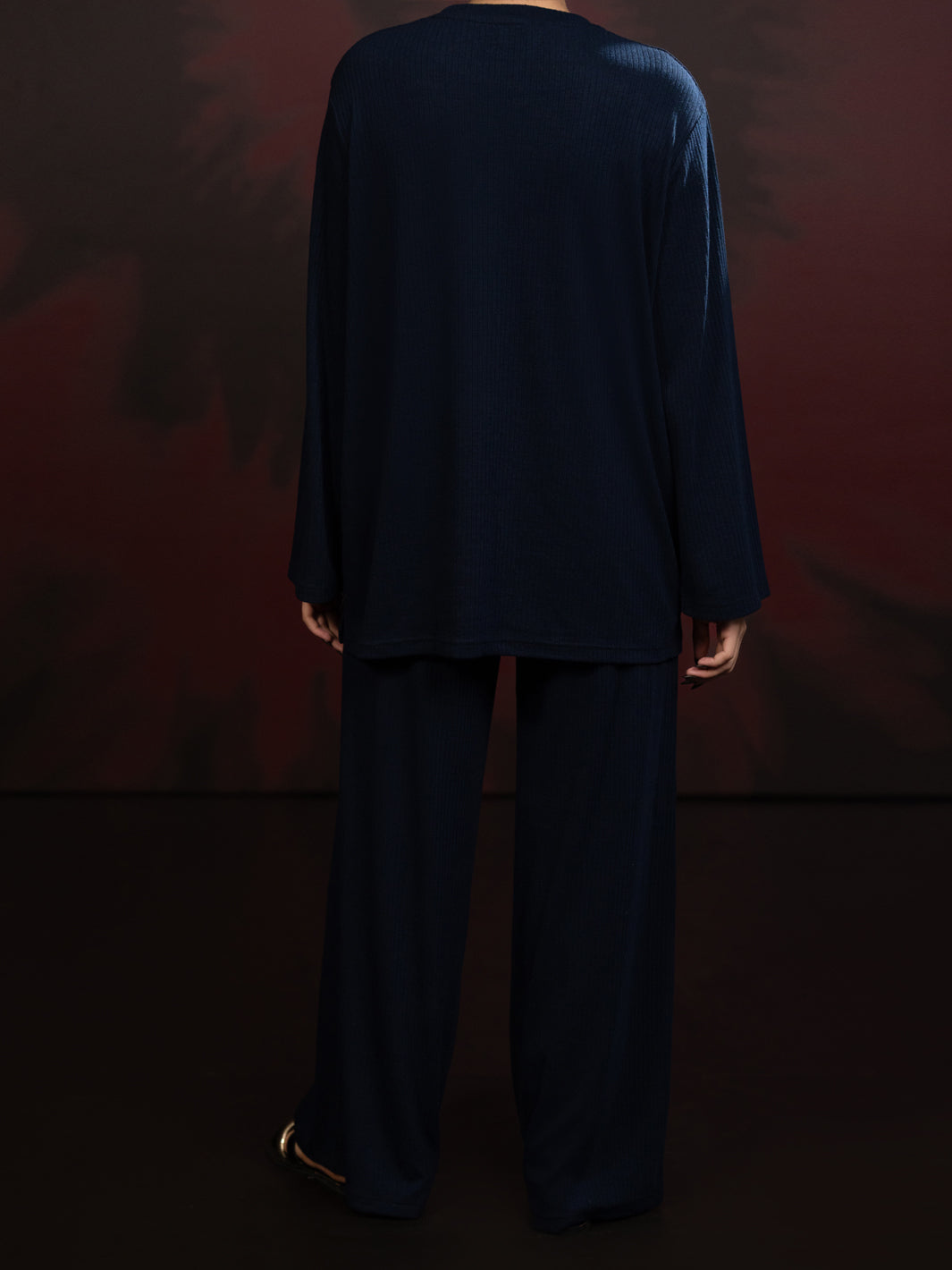 Navy Blue Twill 2Pc Stitched - AWP-2PS-LKS-922B