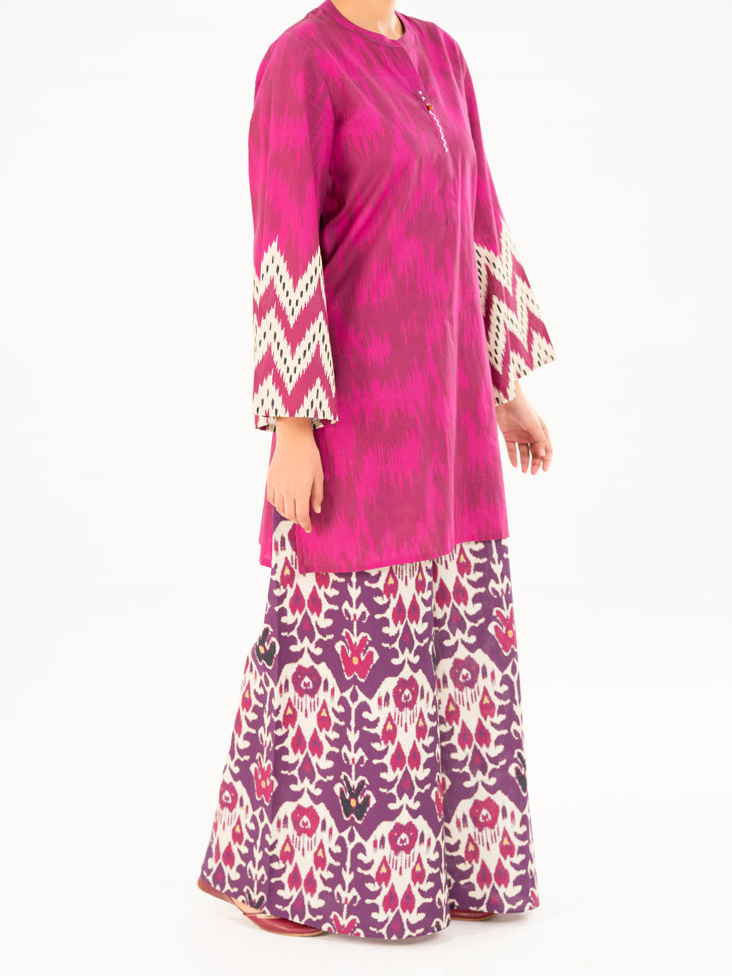 Purple Cambric Kurti - AWP-SLK-843