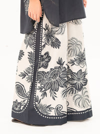 Black & White Cambric Trousers - AL-T-SP-766