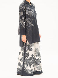 Black Cambric Kurti - AWP-SLK-844