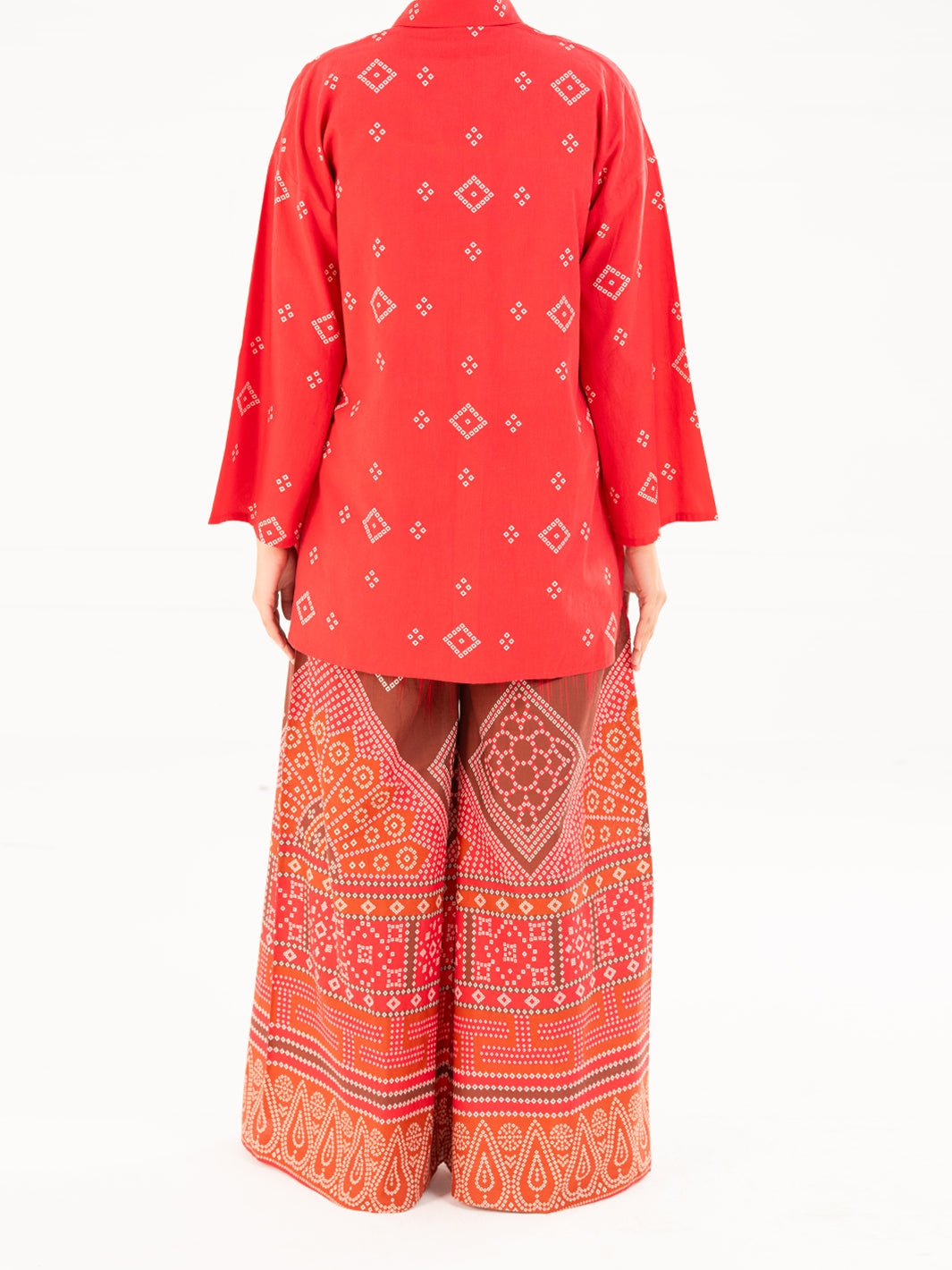 Red Cambric Kurti - AWP-LK-846