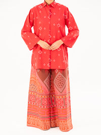 Red Cambric Kurti - AWP-LK-846