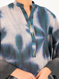 Teal Cambric Kurti - AWP-SLK-847