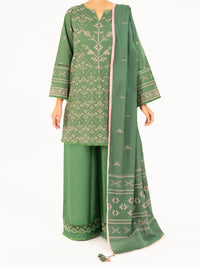 Green Cambric 2Pc Unstitched - AWP-2PS-SLKD-UN-835
