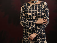 Black White Cambric 2Pc Stitched - AWP-2PS-SLKS-808