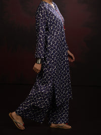 Blue Cambric 2Pc Stitched - AWP-2PS-SLKS-809