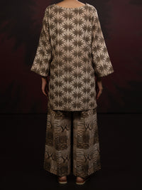 Beige Slub Khaddar 2Pc Stitched - AWP-2PS-LKS-815