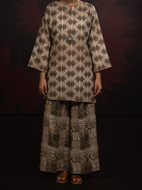 Beige Slub Khaddar 2Pc Stitched - AWP-2PS-LKS-815