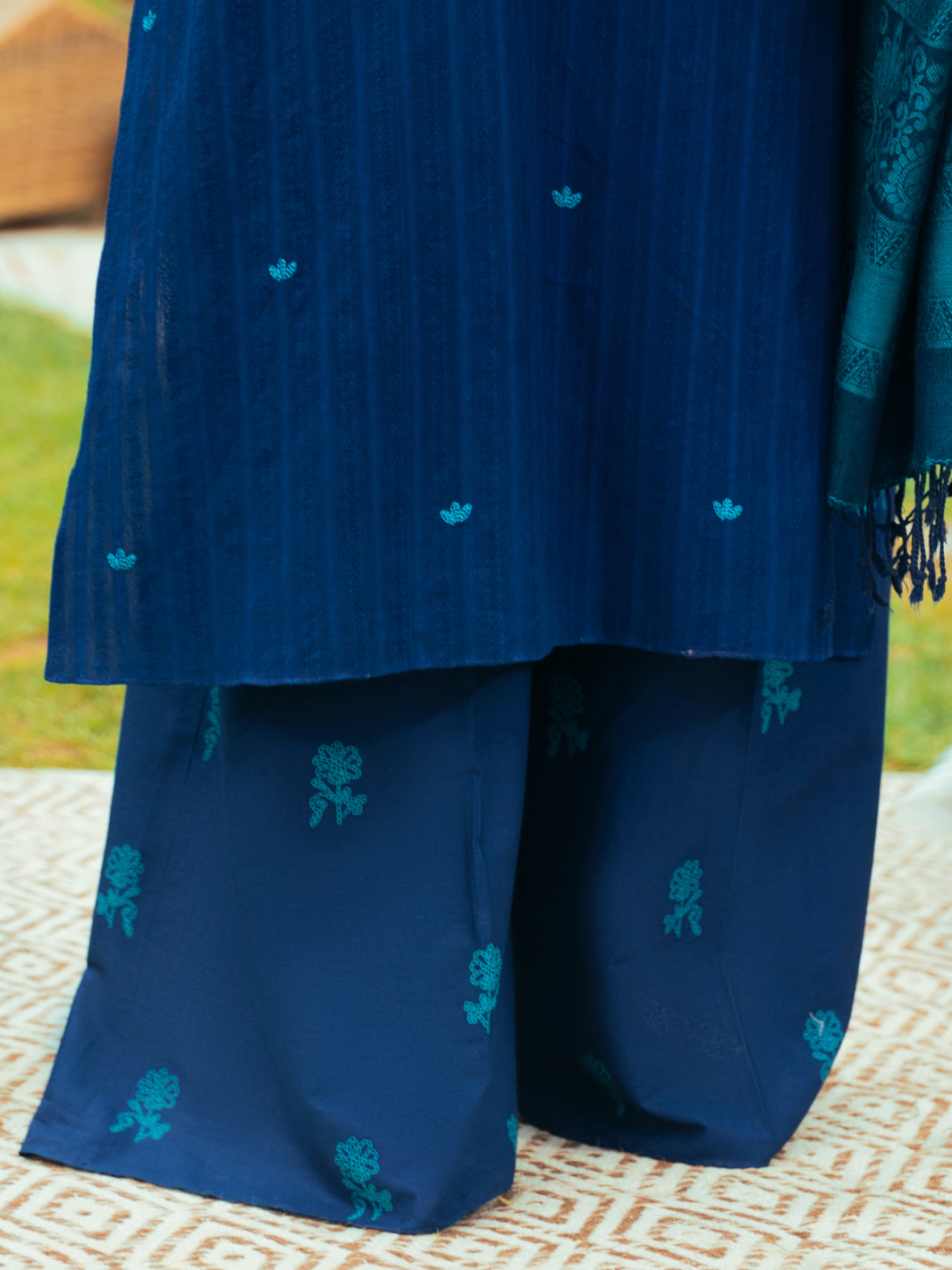 Navy Blue Cambric Trousers - AWP-T-617