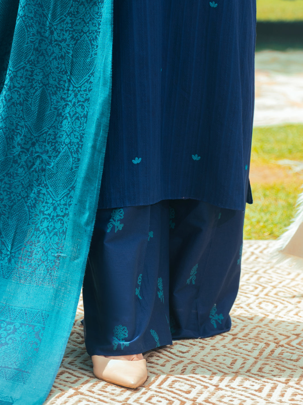 Navy Blue Cambric Trousers - AWP-T-617