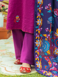 Magenta Dobby Trousers - AWP-T-623