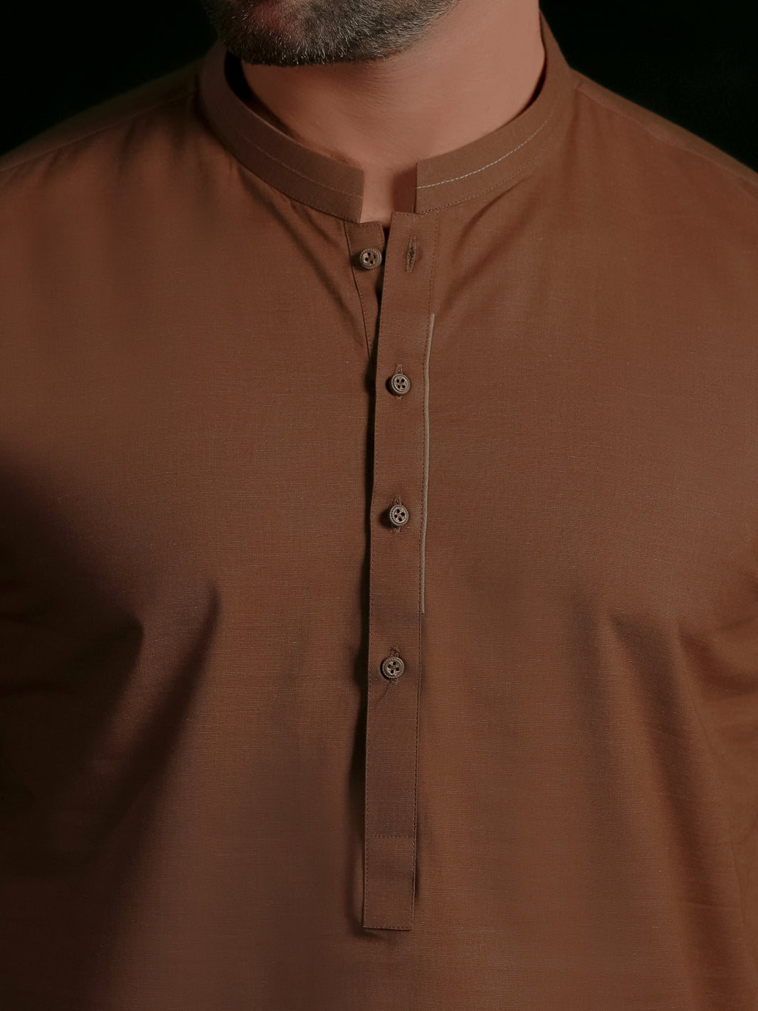 Brown Blended Men Unstitched Fabric - AL-Nizam-22