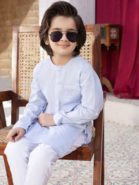 Light Purple Blended Kurta - ALBY-K-004