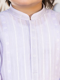 Light Purple Blended Kurta - ALBY-K-015