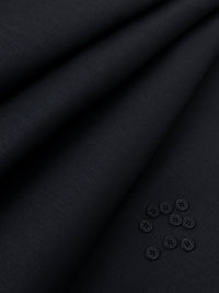 Black Blended Men Unstitched Fabric - AL-UN-NZM-6150