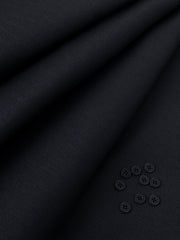 Black Blended Men Unstitched Fabric - AL-UN-NZM-6150