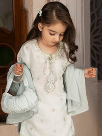 Ice Blue 3Pc Stitched - ALGR-3PS-LS-003