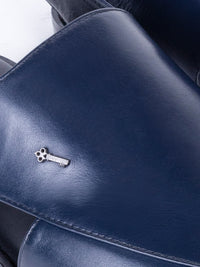 Navy Blue Peshawri Chappal - AL-MFW-HC-158-R1