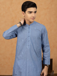 Blue Blended Kurta - ALT-K-036