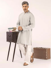 Ash Grey Blended Kurta - ALCR-K-049