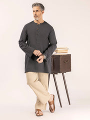 Grey Blended Kurta - ALCR-K-054