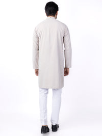 Sand Brown Blended Kurta - AL-K-1152