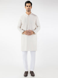 Fawn Blended Kurta - AL-K-1228