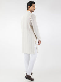 Fawn Blended Kurta - AL-K-1228