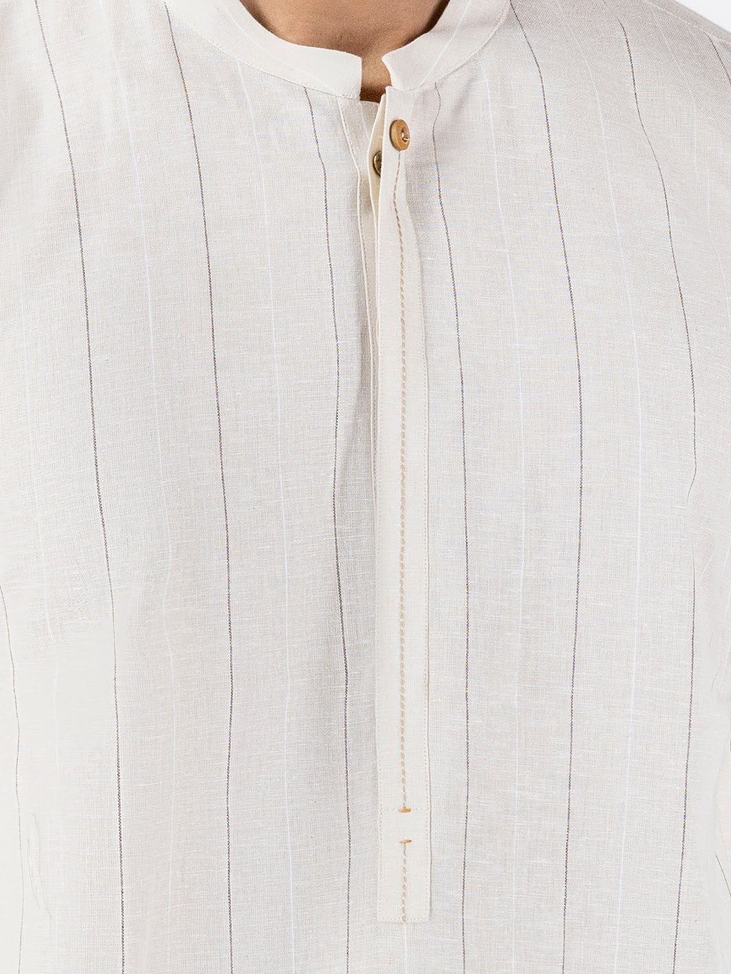Fawn Blended Kurta - AL-K-1228