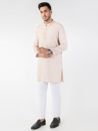 Peach Blended Kurta - AL-K-1230