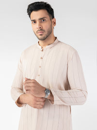Peach Blended Kurta - AL-K-1230