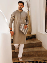 Light Green Blended Kurta - AL-K-1237