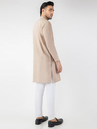 Light Brown Blended Kurta - AL-K-1246