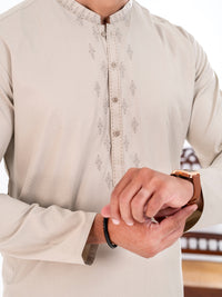 Ivory Blended Kurta - AL-K-1267