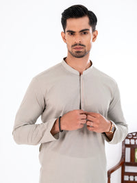 Green Blended Kurta - AL-K-1277B
