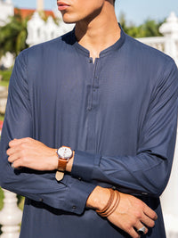Blue Blended Kameez Shalwar - AL-KS-2975