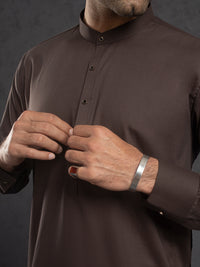 Brown Plain Kameez Shalwar - ALET-KS-3015-R2