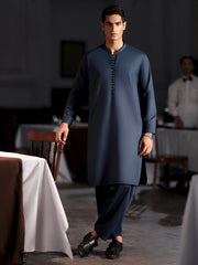 Blue Blended Kameez Shalwar - AL-KS-3128