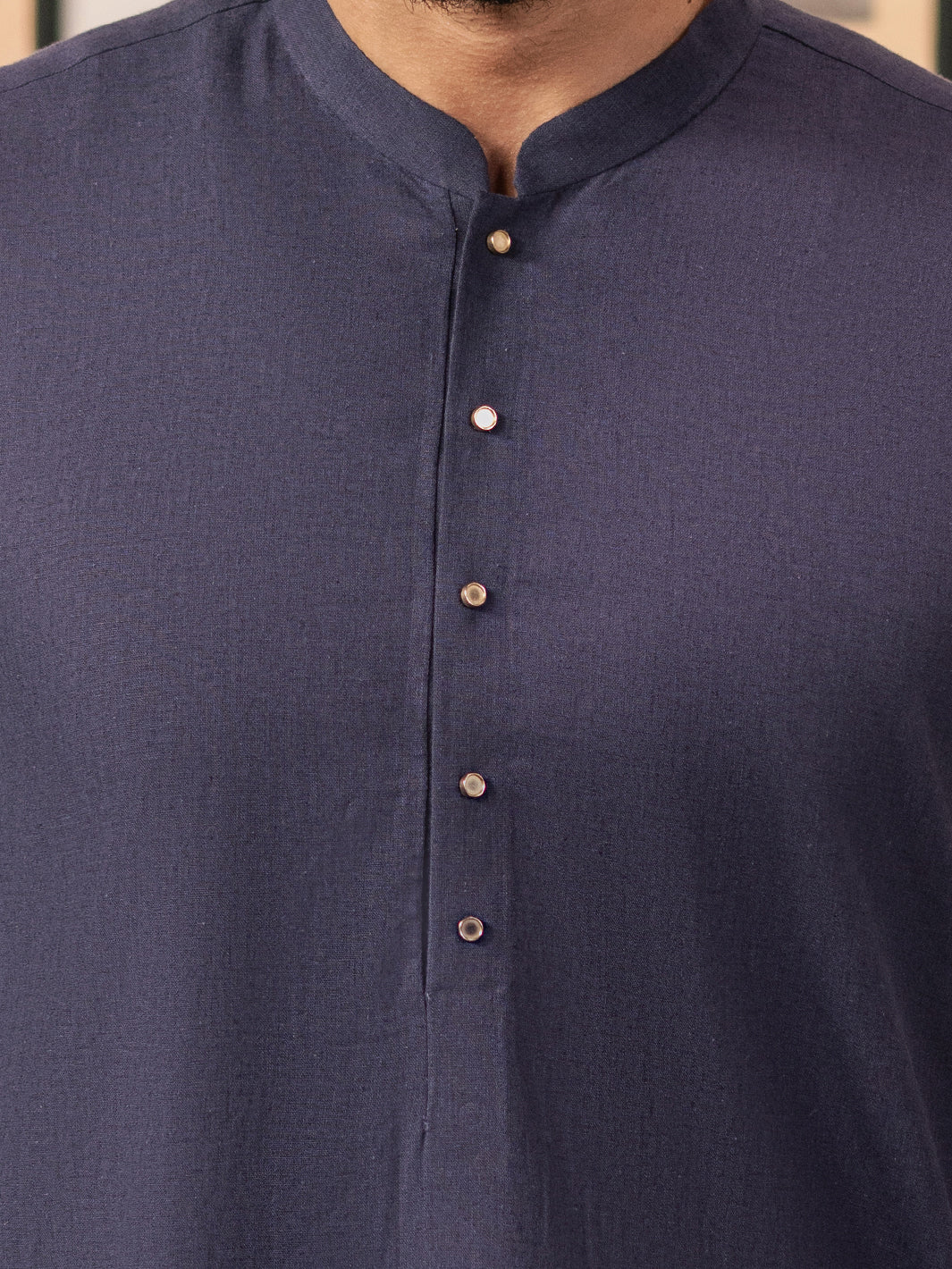 Dark Purple Blended Kameez Shalwar - AL-KS-3183