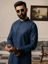 Blue Blended Kameez Shalwar - AL-KS-3268