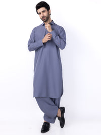 Purple Blended Kameez Shalwar - ALWA-KS-434